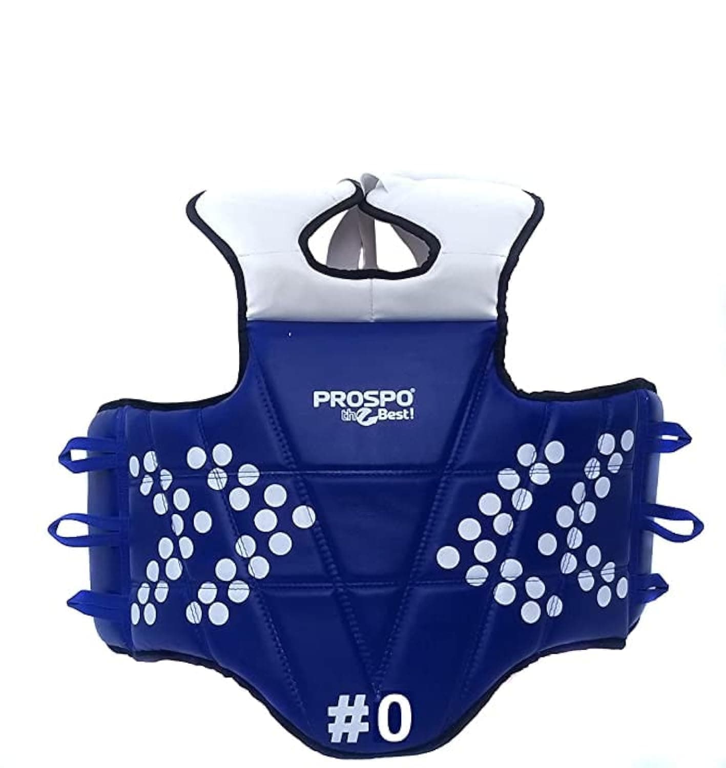 Prospo Taekwondo Chest Protector Reversible Solid Padded Chest Guard Body Protector for Kungfu, MMA, Kickboxing, Jiujutsu, Judo and Whushu (Size 2)