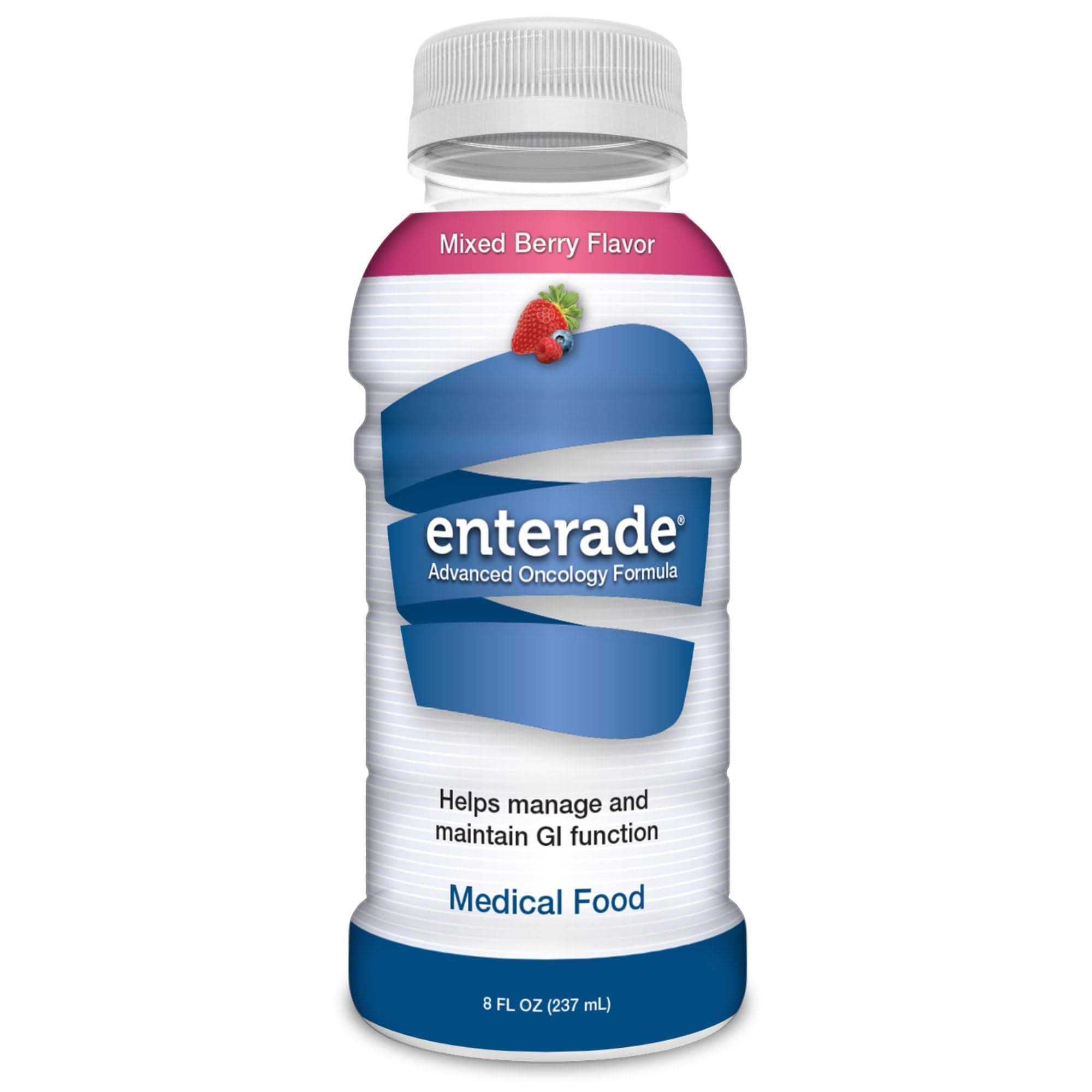 enterade Advanced Oncology Mixed Berry, 12 Pack, Clinically Proven Formula to Reduce GI Side Effects, Chemotherapy Must Haves for Women and Men, Chemo Supportive Care Beverage, Liquid, 8 oz Bottles