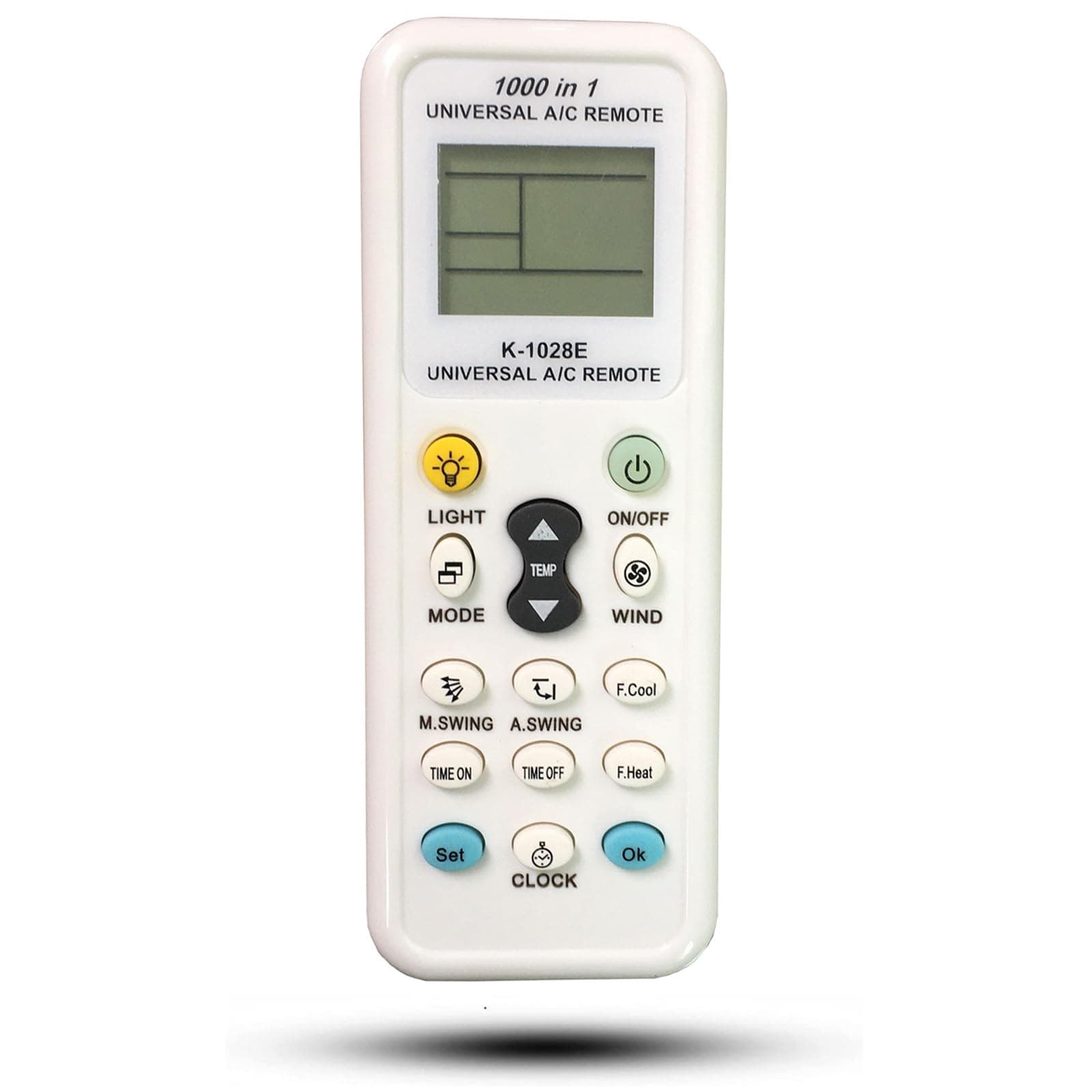 Universal AC Remote Control Compatible for Air Conditioner LG/Hitachi/Panasonic/Samsung/Sharp/Fujitsu/Mitsubishi/TCL/Haier/Helton/Hemilton/Hisense/Daikin Air Conditioner CR-1028E