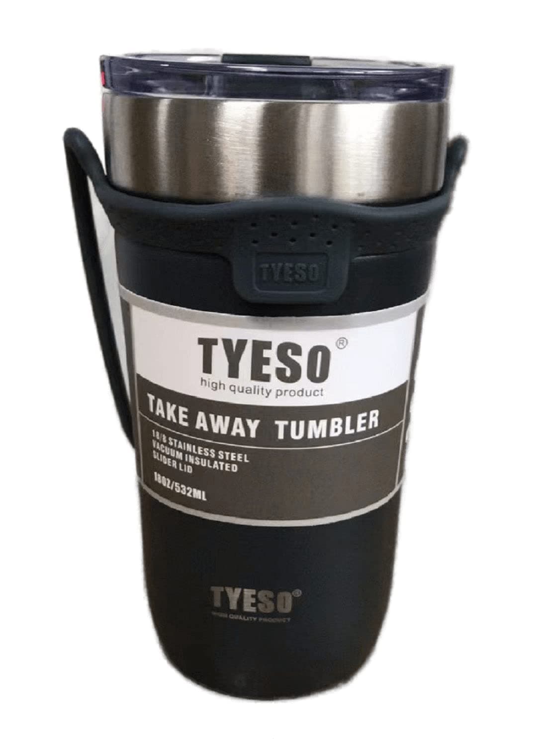 Coffee Mug with Lid and Handle 18 oz, Navy Blue