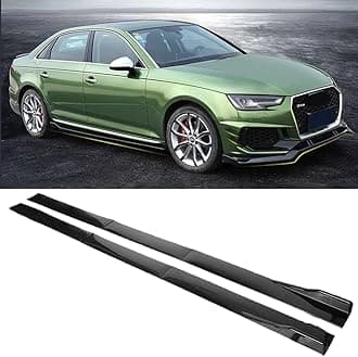 for Universal Car Side Skirt Extension Rocker Panel Body Kit Lip Splitters 6pcs Gloss Black