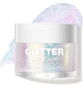 Holographic Body Glitter Gel for Body, Face, Hair and Lip.Color Changing Glitter Gel Under Light. Vegan & Cruelty Free-1.35 oz (2# Sparkling Pink)