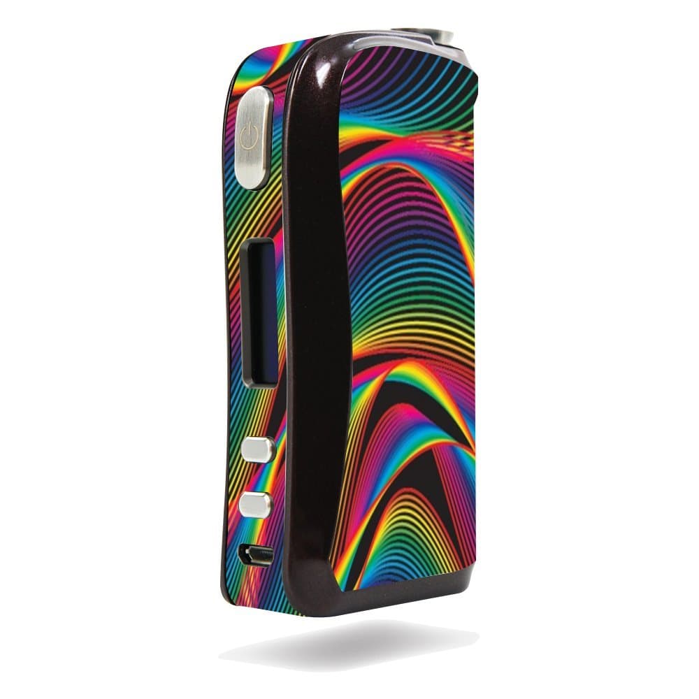 Aspire Pegasus Vape E-Cig Mod Box Vinyl DECAL STICKER Skin Wrap / Sticker Skin Print Smoke Vape Abstract Colored Lines Patterns Inspirational Vector Printed Design