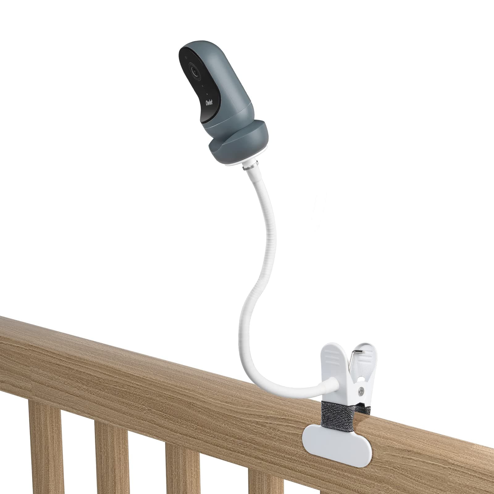 XLTTYWL Owlet Camera 2 Mount, Universal Baby Camera Mount Crib Accessories Compatible with Owlet Cam/Cam 2/Duo/Duo 2 and Arlo Cameras (Clip Mount)