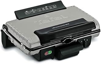 Tefal Grill, Ultra Compact Barbecue / Bbq Grill, 1700 Watts, Silver , Gc302B28"Min 1 year manufacturer warranty"