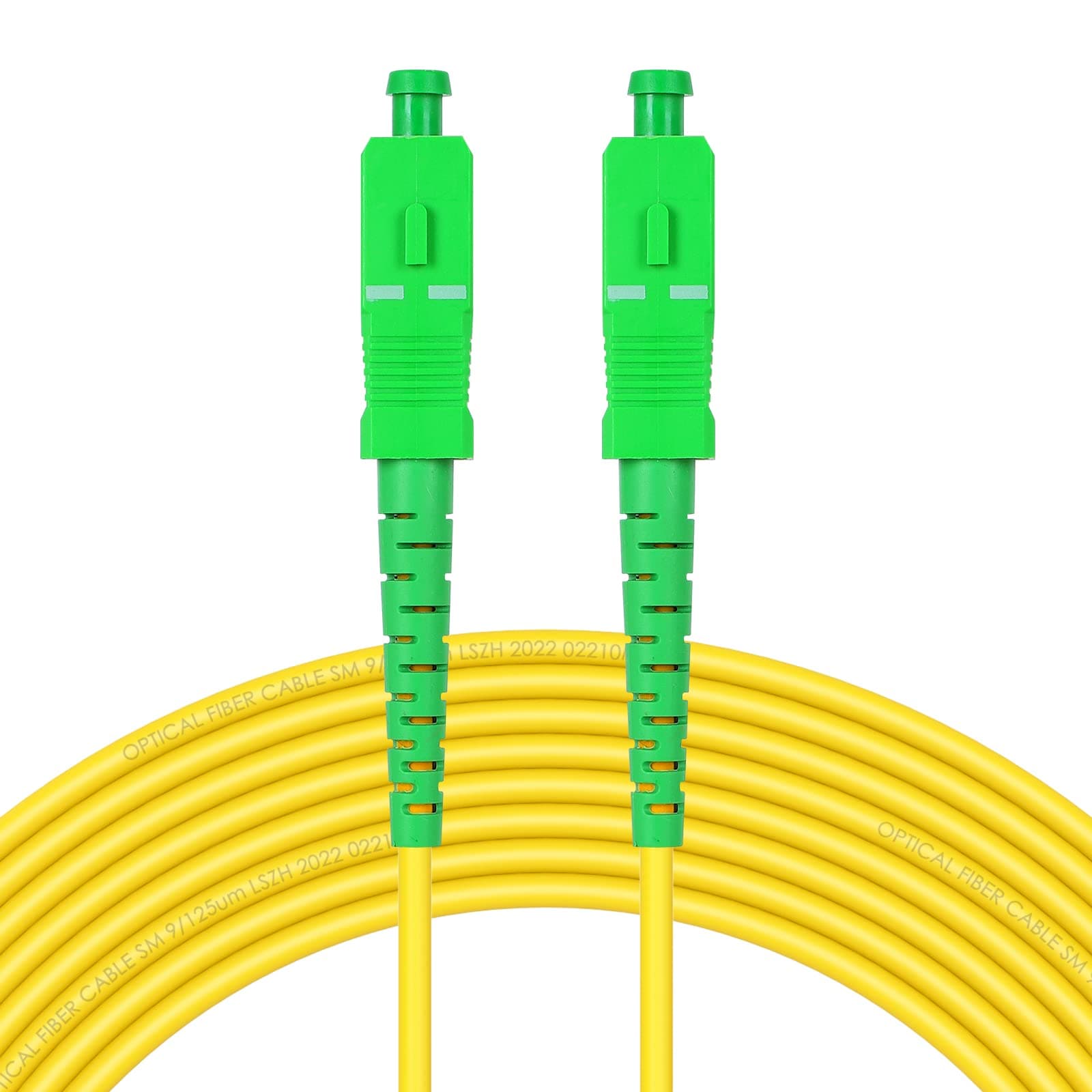 SC/APC-SC/APC Fiber Optic Jumper Cable Single Mode Extension Patch Cord (1m)