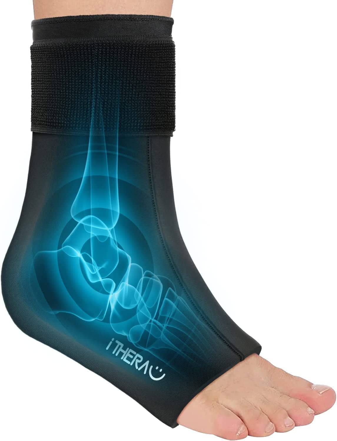 I-THERA-U Ankle Ice Pack - Reusable Cold Compress Gel Ice Pack for Ankle Pain, Achilles Tendonitis, Plantar Fasciitis - 1 Medium Unit