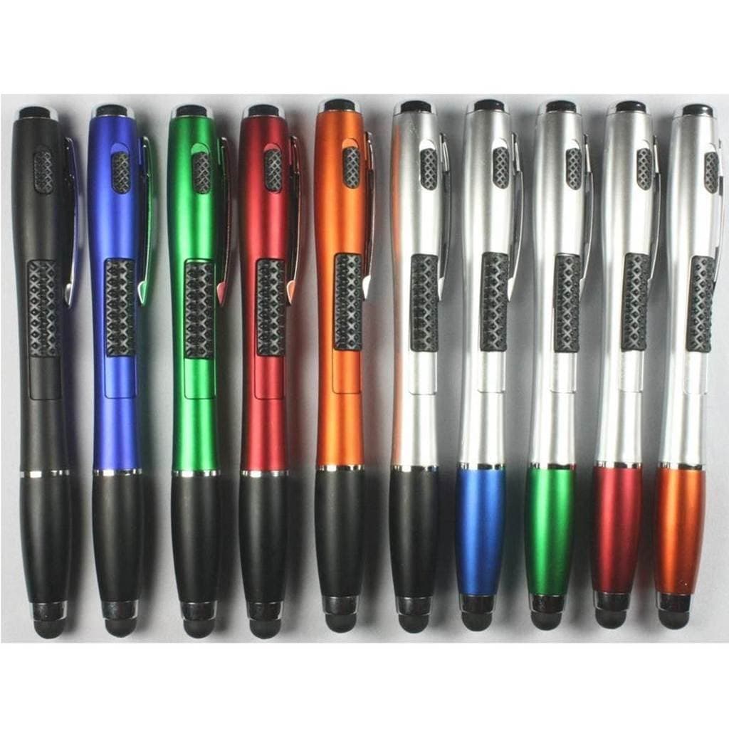 3-in-1 Universal Multi-Function Touch Screen Stylus (Stylus + Ballpoint Pen + LED Flashlight) for Smartphones Tablets iPad iPhone Samsung etc