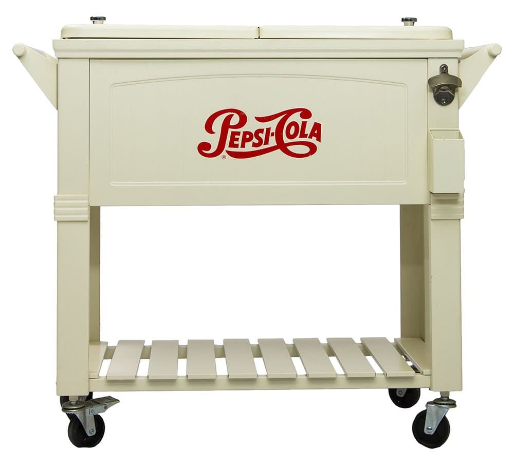 Permasteel PS-203F1-PEPSI Patio Cooler, 80-Quart