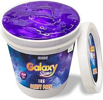 SNEKI (1 Kg) Purple Galaxy Slime for Kids DIY Fruit Scented Metallic Magic Toy Slimy Slime Gel Jelly Putty Art Toys Birthday Gift Box for Boys Girls 3 to 10 Years