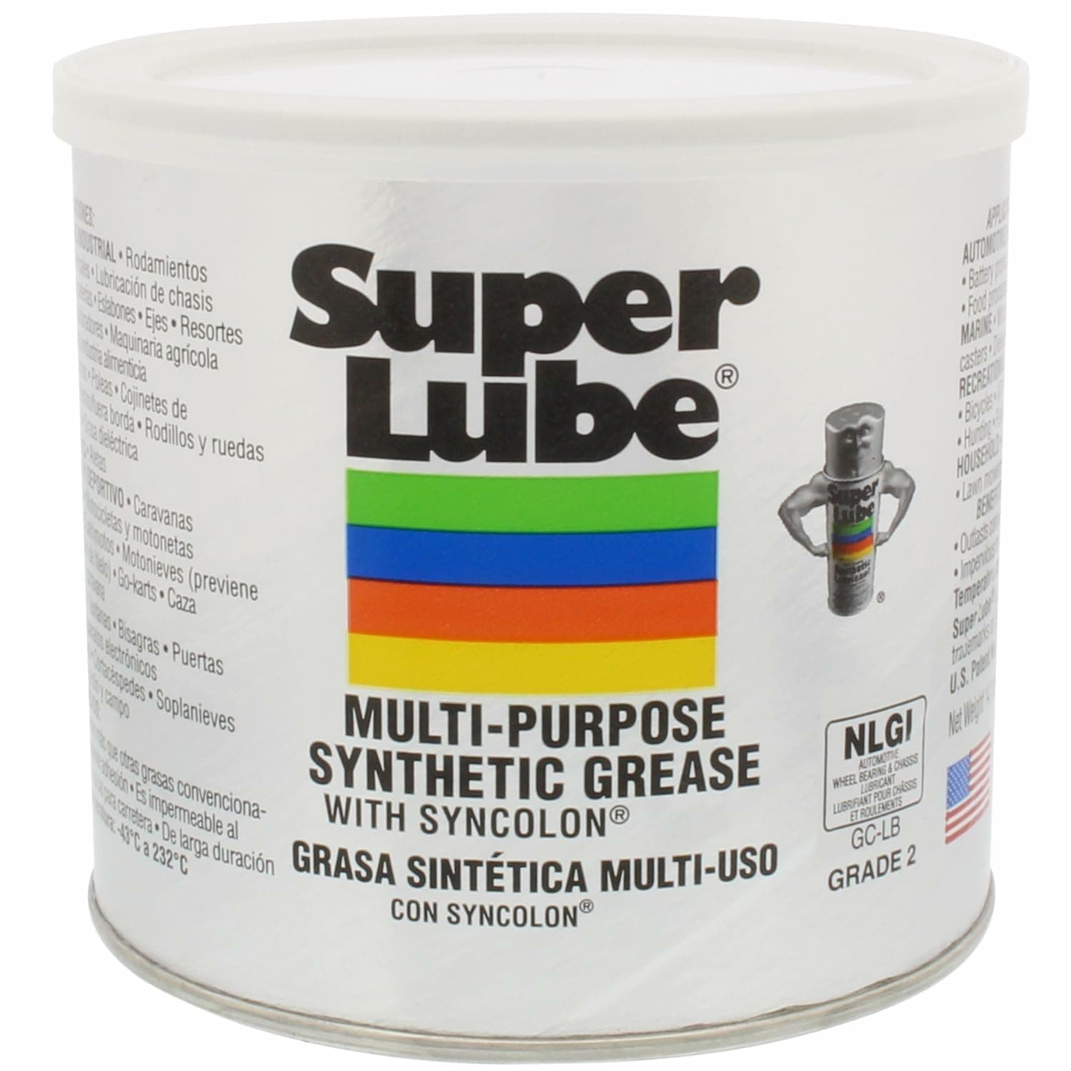 Super Lube(R) Multi-Purpose Grease with Syncolon(R) (PTFE) - 14.1 oz canister [PRICE is per JAR]