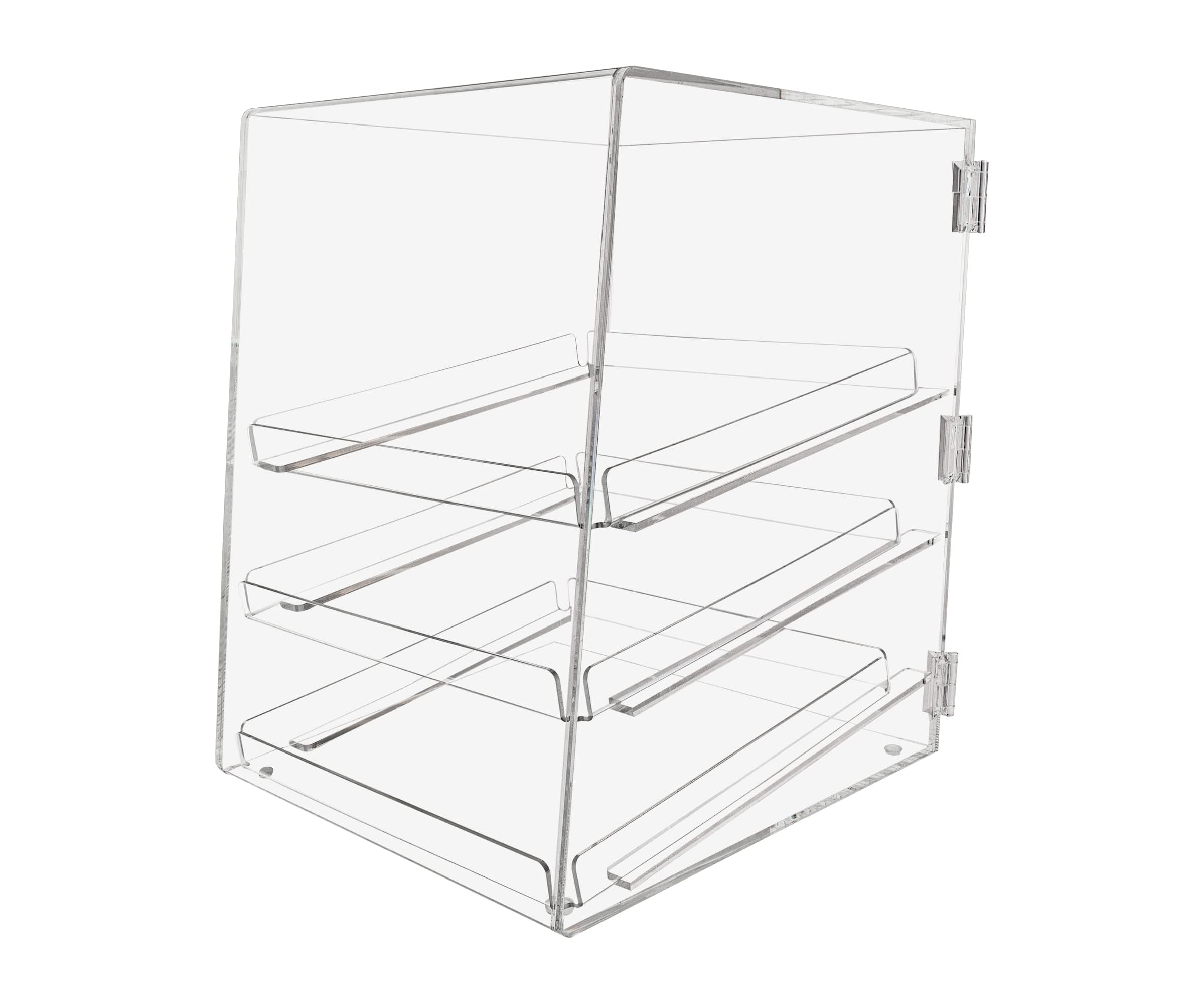 Acrylic Pastry Bakery Donut Bagels Cookie Display Case w/3 trays