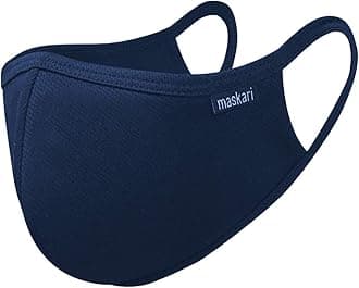 Reusable 3 Layer Face Mask | HeiQ Viroblock | Breathable & Sporty | Sizes for Men, Women, Teens & Kids | With & Without Adjustable Ear Loops