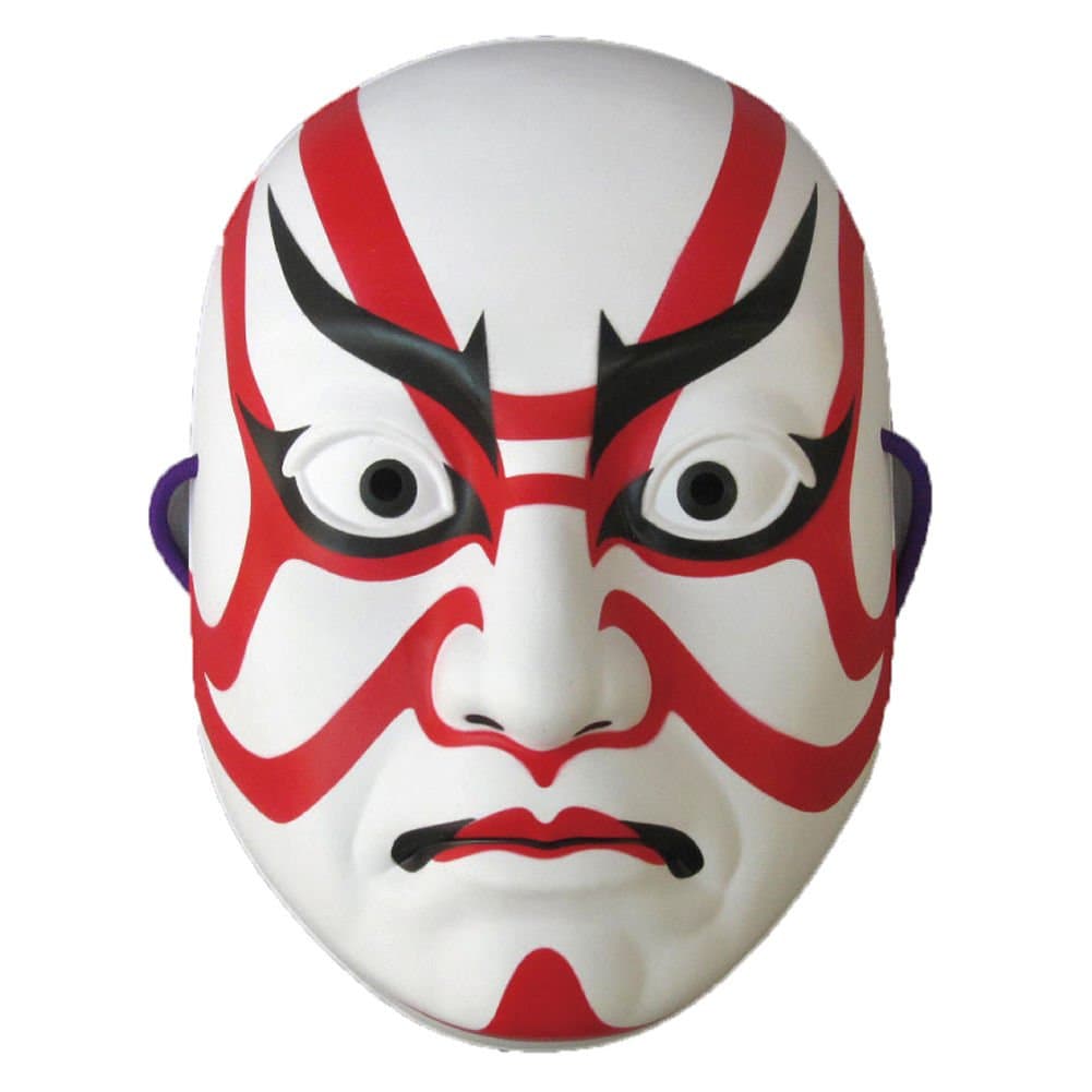 Japanese Kabuki Mask Sujiguma Design