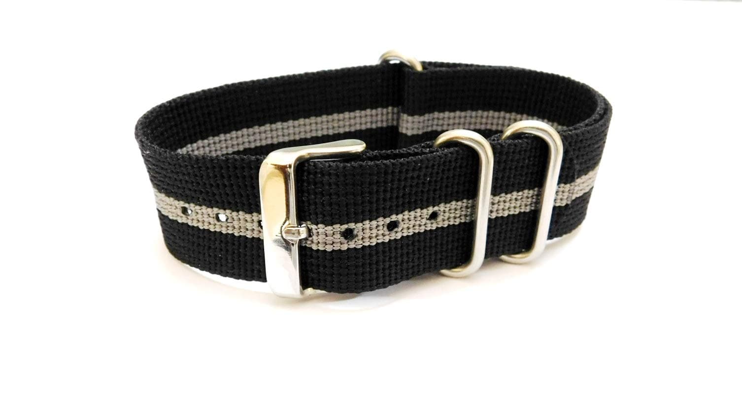 StechPadded Leather Strap for Formal Watch (Black, 24 mm)