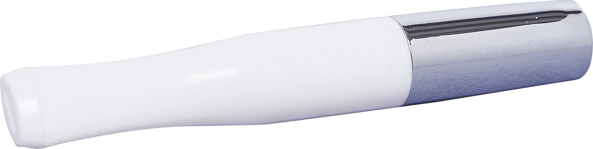 Cigarette Holder Denicotea White and Silver Color