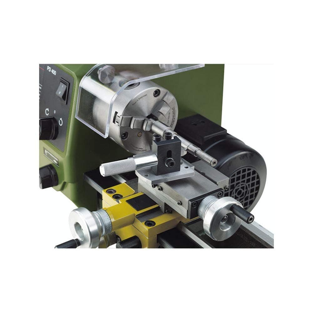Proxxon 24062 Rotary Device, for use with FD 150/E, PD 250/E, PD 400 and Older lathes, Base Plate 67 mm x 50 mm x 55 mm, Pointed Lathe Steel: 8 mm x 8 mm x 80 mm.