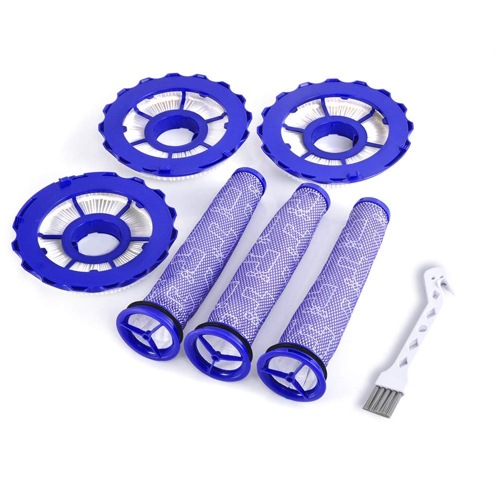 3 Pack HEPA Post-Motor Filters & 3 Pack Pre-Motor Filters Replacement for Dyson DC40, Dyson Animal, Multi Floor, Origin and Total Clean Vacuums, Compare to Part 923587-02 & 922676-01