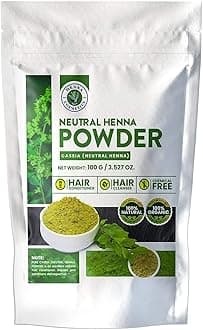 Henna Hair Color, Neutral Henna Powder for Hair Growth 100 Grams, Cassia Obovata Powder, Organic, Dye Free