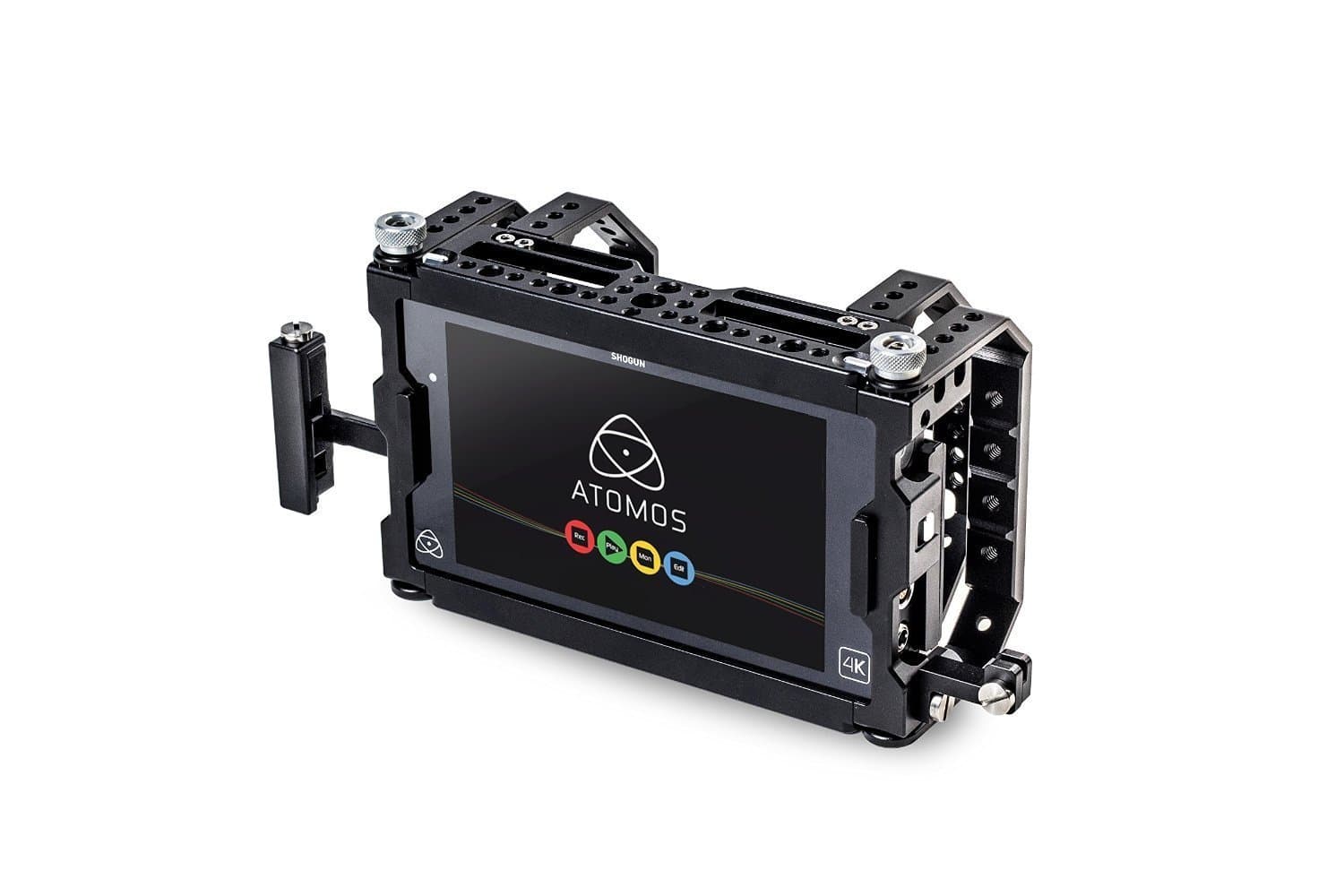 Motionnine Cube Cage for Atomos Shogun with Side Bar Handle, Back Bar, Rear Support Bar & Cable Clamp