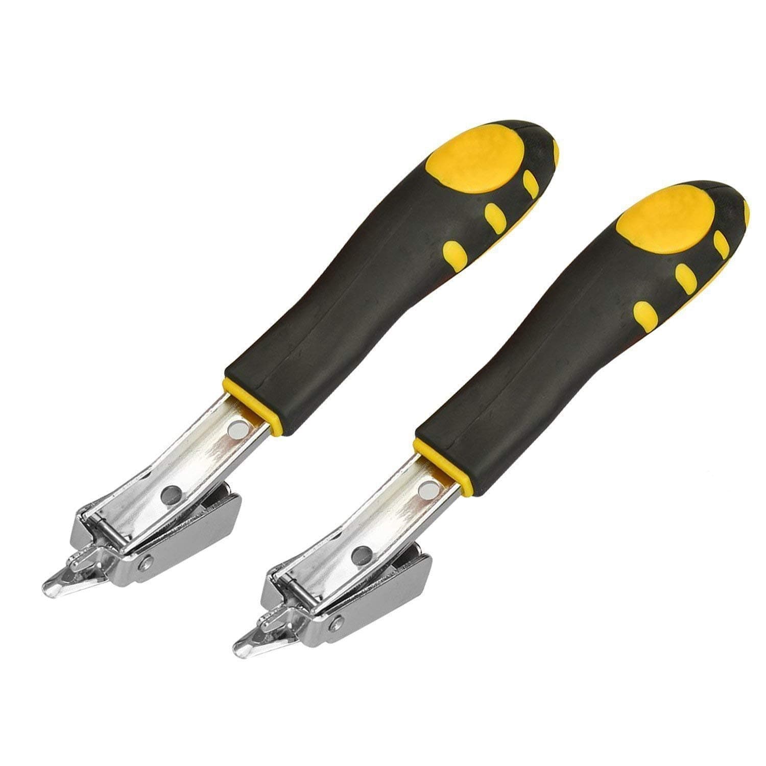 Heavy Duty Upholstery Staple Remover - Professional Nail Puller Office Hand Tools Orange (2 Pack) (Yellow)