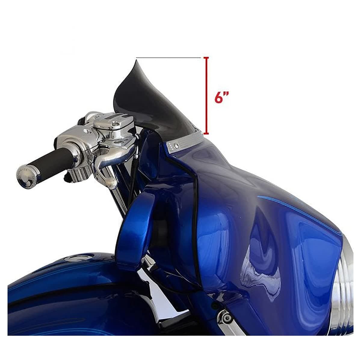 Klock Werks Flare for 1996-2013 FLH (6.5" Black)