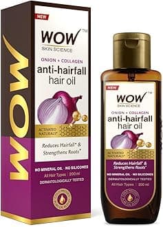 Onion Black Seed Hair Oil - Promotes Hair Growth - Controls Hair Fall - No Mineral Oil & Silicones - 200Ml