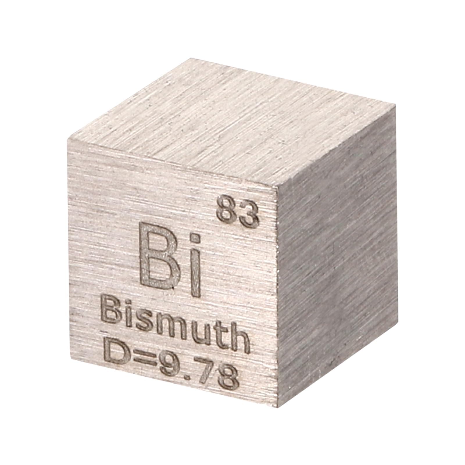 PATIKIL Bismuth Cube, 10mm Bi-Density Cube High Density Element Cube Unique Metal Cube Periodic Table of Elements Collections Lab Experiment Teacher Scientific Classes
