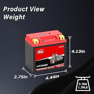 TPE Lithium Battery YTX7L-BS 12V4AH 320CCA for Motorcycles & ATVs – Smart BMS, LCD Display, LiFePO4 Engine Start