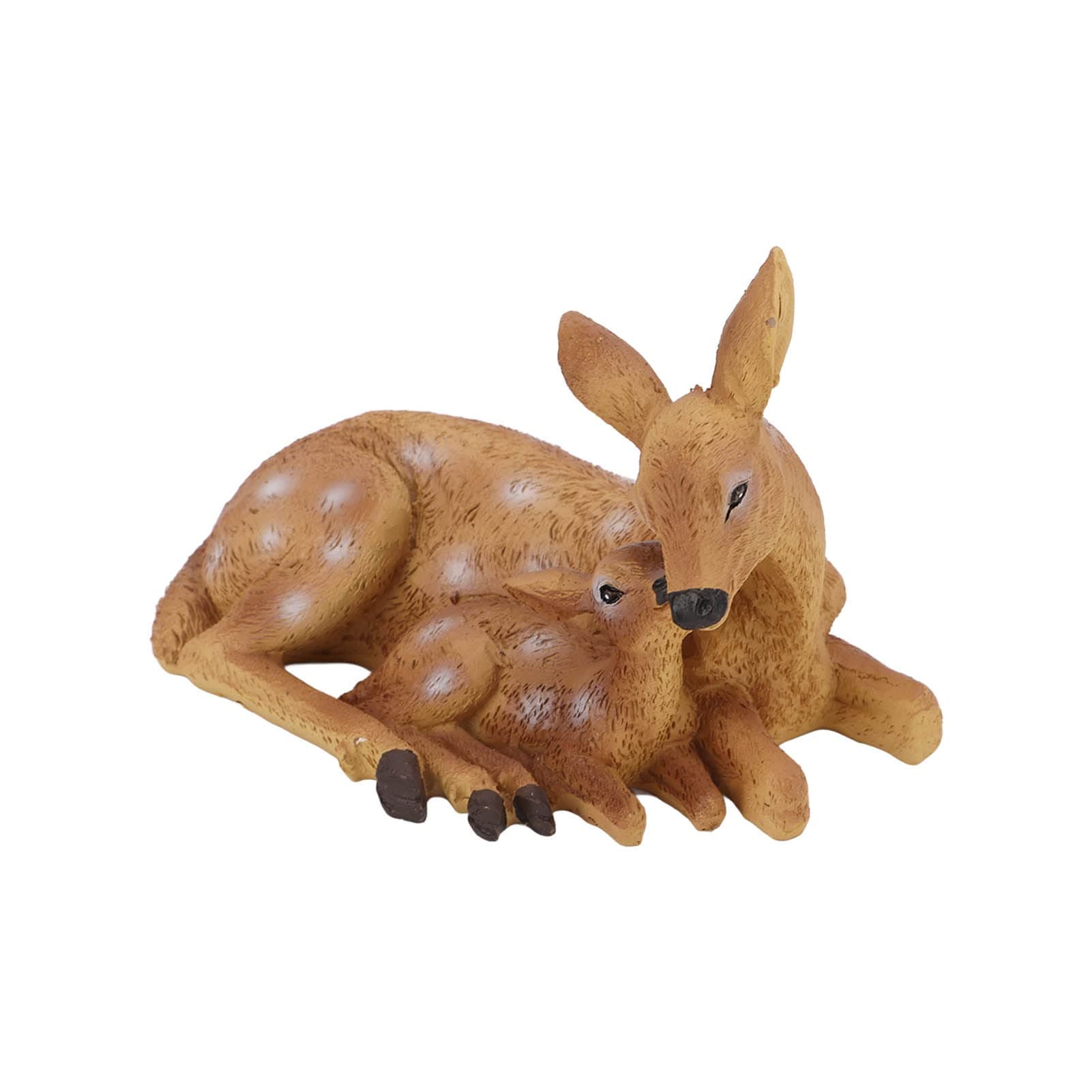 HEEPDD Mini Deer Figurine, 3.8 x 2.2 x 2.6 Inch Resin Deer Figurine Ornaments for Home Decoration