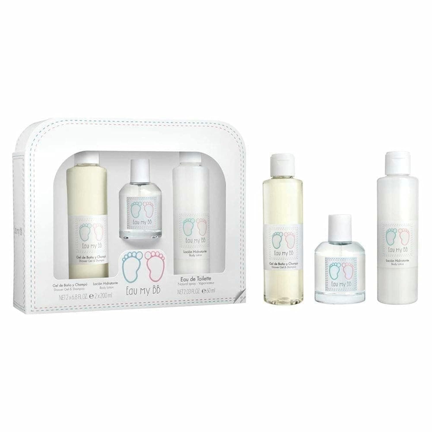 Eau My BB! Bb For Kids - 3 Pc Gift Set, 2.03Oz De SentEUr Cologne Spray, 6.8Oz Shower Gel & Shampoo, 6.8Oz Body Lotion