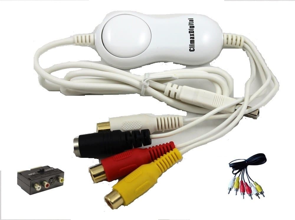 VCAP800 V3 VHS & Camcorder USB Video Capture Kit for Windows & Mac -Copy, Convert, Transfer VHS VHS, S-VHS, VHS-C, Hi8, Digital8, Video8, Mini-DV Video to DVD,USB Storage or upload captured video to Internet.