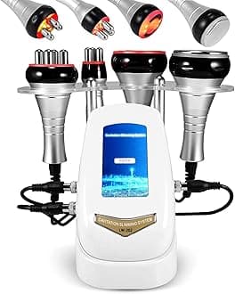 40K Cavitation Machine, 4 IN 1 Ultrasonic Vacuum Body Sculpting Machine RF Radio Frequency Skin Lift Massager Cellulite Reduction Device Fat burning Machine for Face Waist high Hip