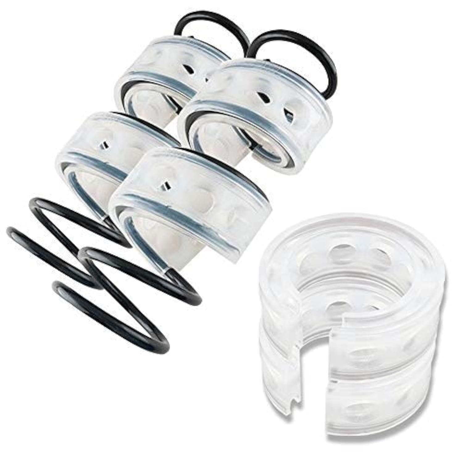 2Pcs Universal Car Shock Absorber Spring Bumper Power Auto Buffers A/B/C/D/E/F Type Spring Bumpers Rubber D Type