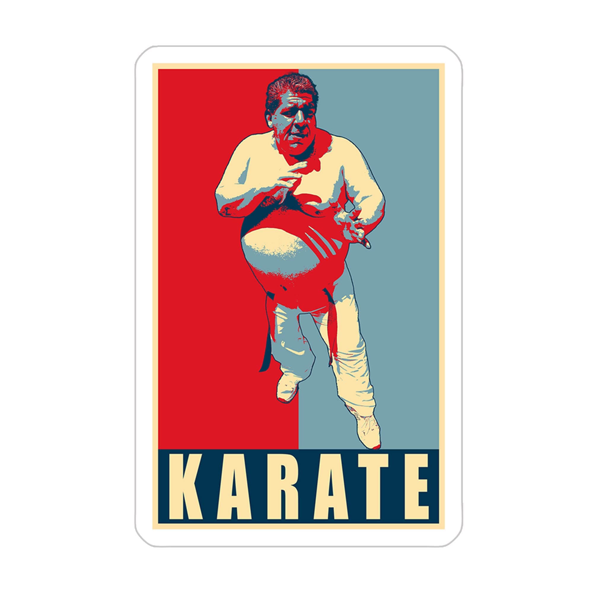 J.o.e.y D.i.a.z Funny Retro Poster Karate Sticker 1 Pcs 3"