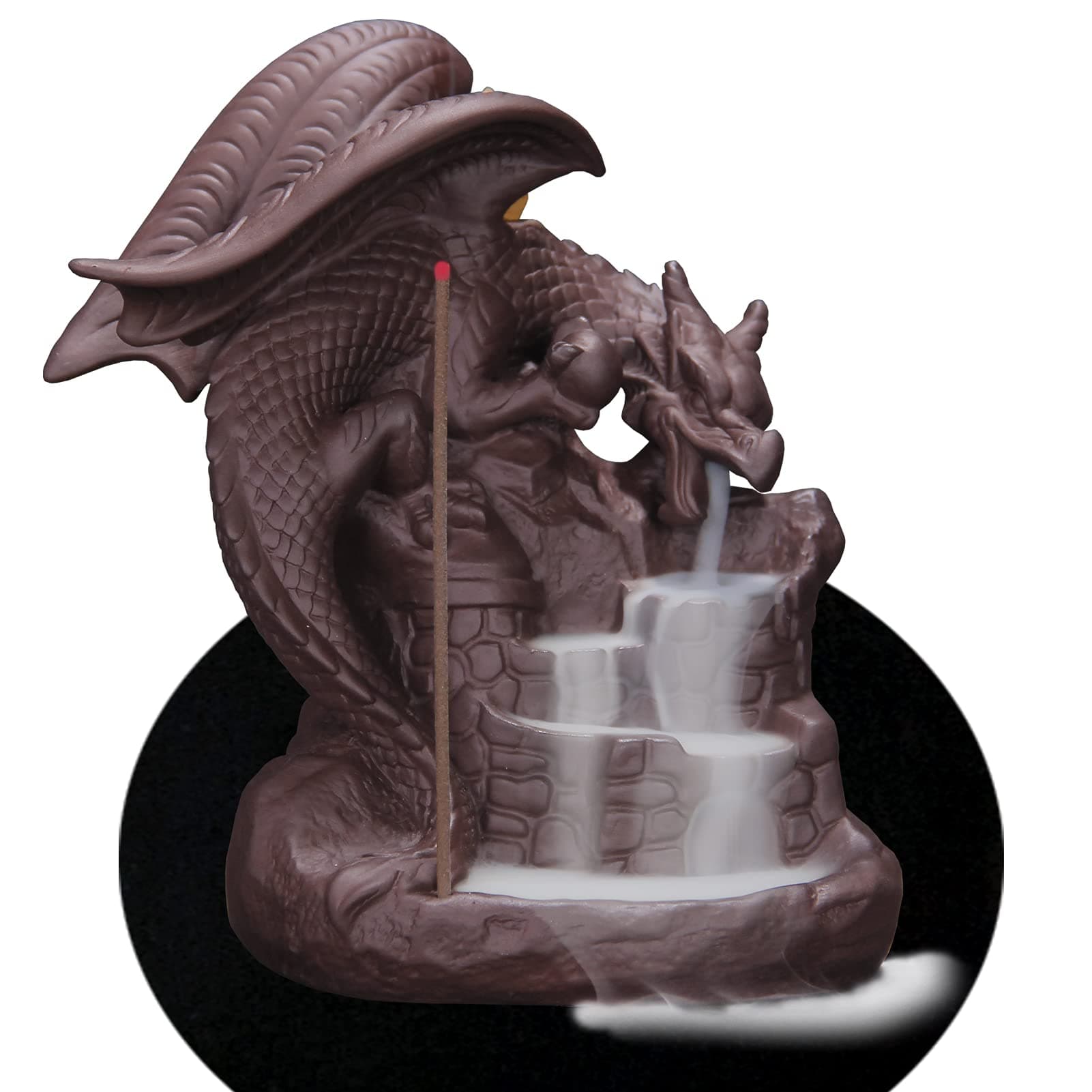 Fly Dragon Backflow Incense Burner Handmade Waterfall Incense Holders Home Decor Gift Statue Ornaments