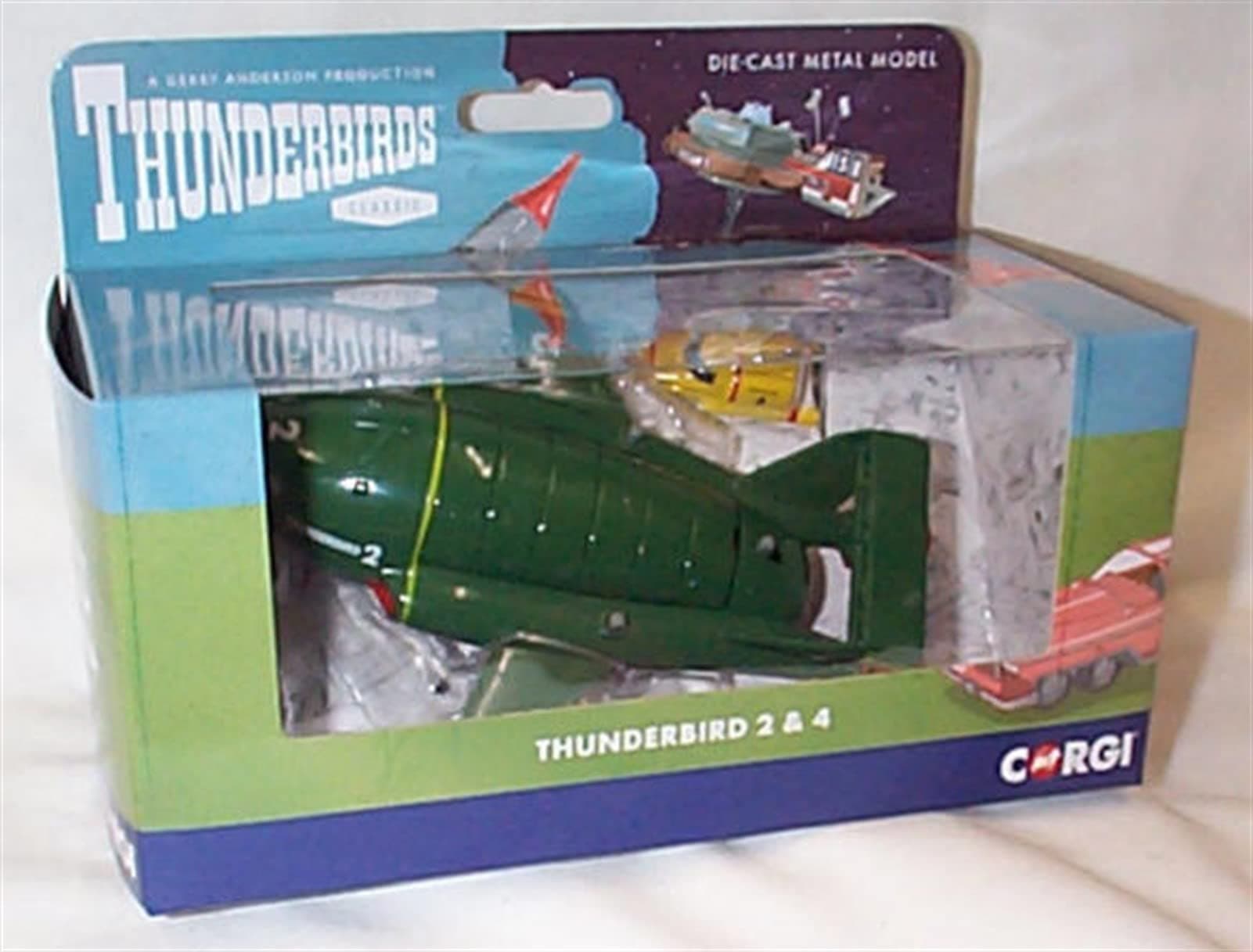 corgi classic thunderbirds thunderbird 2 & 4 set diecast model …