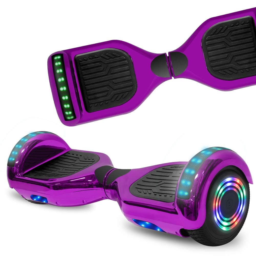 NHT Hoverboard Electric Self Balancing Scooter with Build in Bluetooth Speaker Hover Board LED Lights Safety Certified