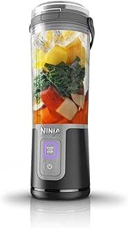 Ninja Blast 16 oz. Personal Portable Blender with Leak Proof Lid and Easy Sip Spout, Perfect for Smoothies, Cordless, USB-C Rechargeable, Dishwasher Safe Parts (Renewed) (Black)