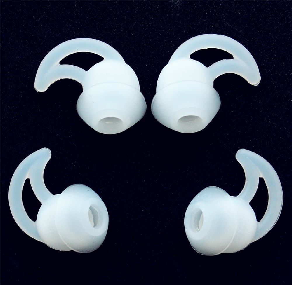 Bose Earbuds Replacement noise cancelling Silicone Tips 2Pairs Small for Bose Headphones fit Bose QC30 QC20 QC20i Bose SoundSport Wireless earbuds IE2 IE3 SIE2 SIE2i ,white