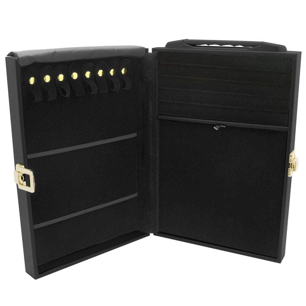 Medium Jewelry Attache Black Carrying Case
