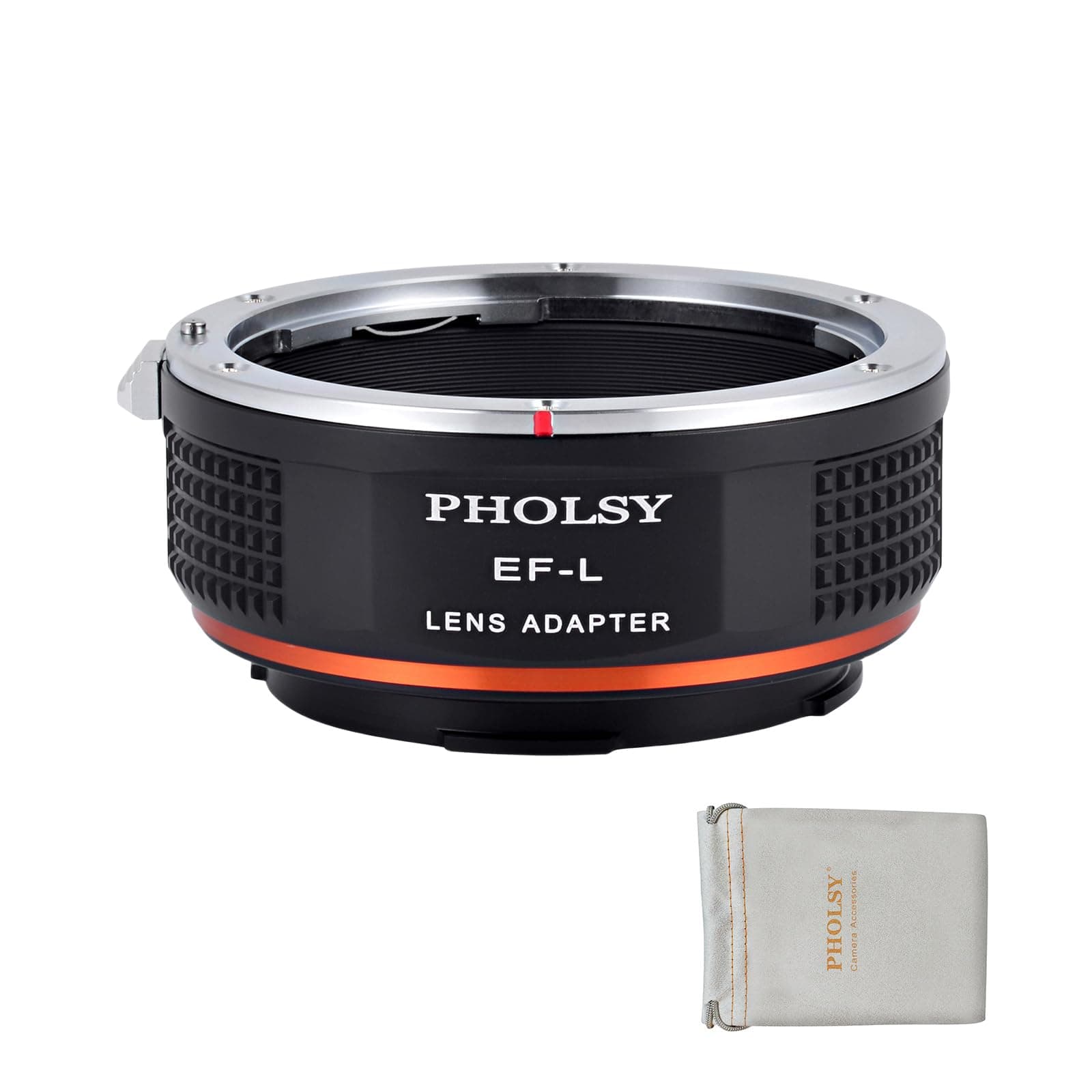 PHOLSY Lens Adapter Compatible with Canon EOS EF EF-S Mount Lens to Leica L Mount Camera Body Compatible with Leica SL2, SL2-S, CL, TL2, Lumix S5, S1, BS1H, SIGMA fp, fp L