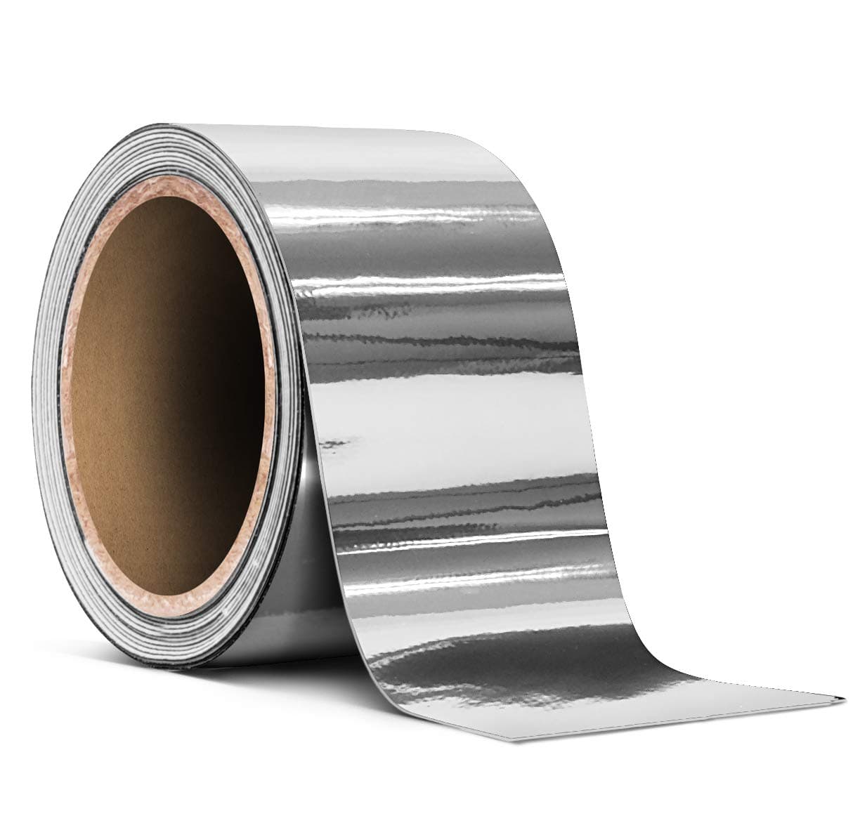 VViViD Gloss Silver Chrome Air-Release Vinyl Adhesive Tape Roll (2 Inch x 30ft)