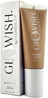 HUDA BEAUTY GloWish Multidew Vegan Skin Tint Foundation 06 Medium Tan
