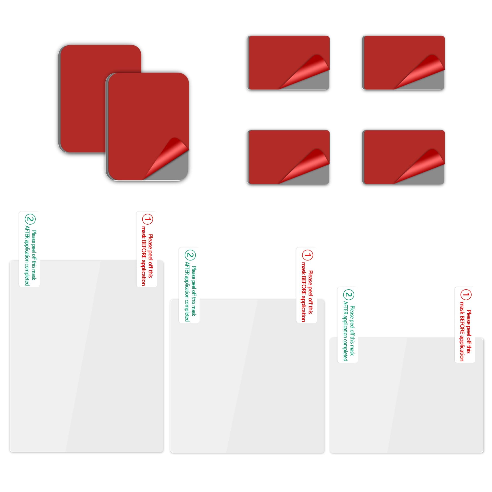 Qamcbulc Electrostatic Sticker for Mounting Dashcam, Windshield Adhesive for Radar Detector, Double Sided Sticker Adhesive Pad and Car Windshield Electrostatic Film for Mounting Dash Cameras