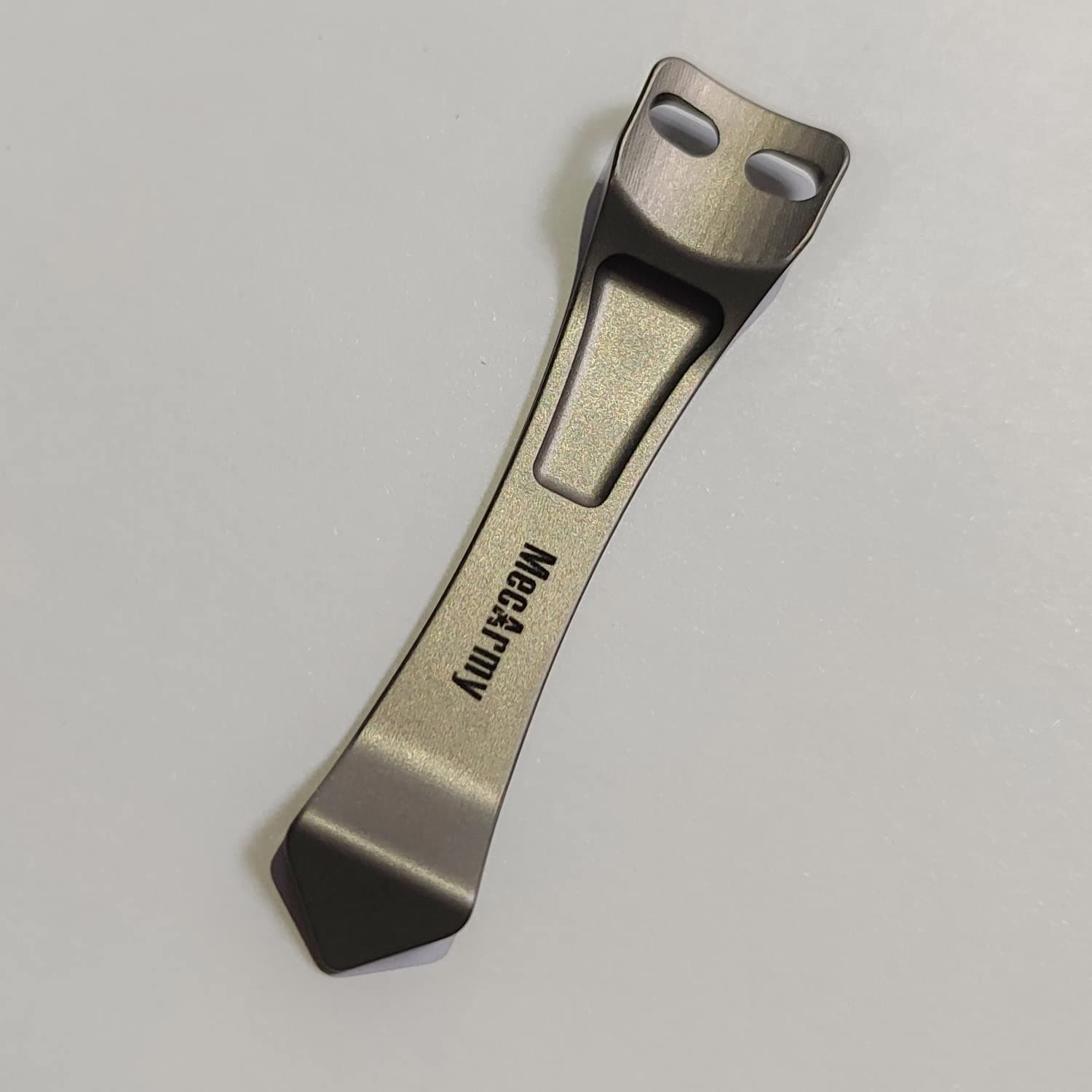 CL-D2 Titanium Clip for Flashlight - Suspension Clip for Everyday Carry Stainless Steel