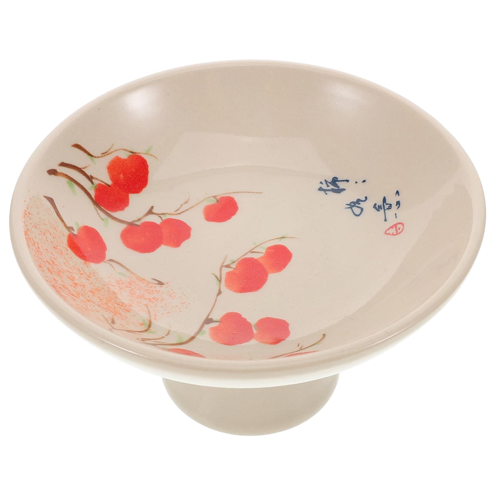 Alipis Fruit Bowl For Kitchen Counter Ceramic Fruit Bowl Decorative Footed Fruit Serving Tray Cake Snack Dessert Stand Kitchen Home Decor