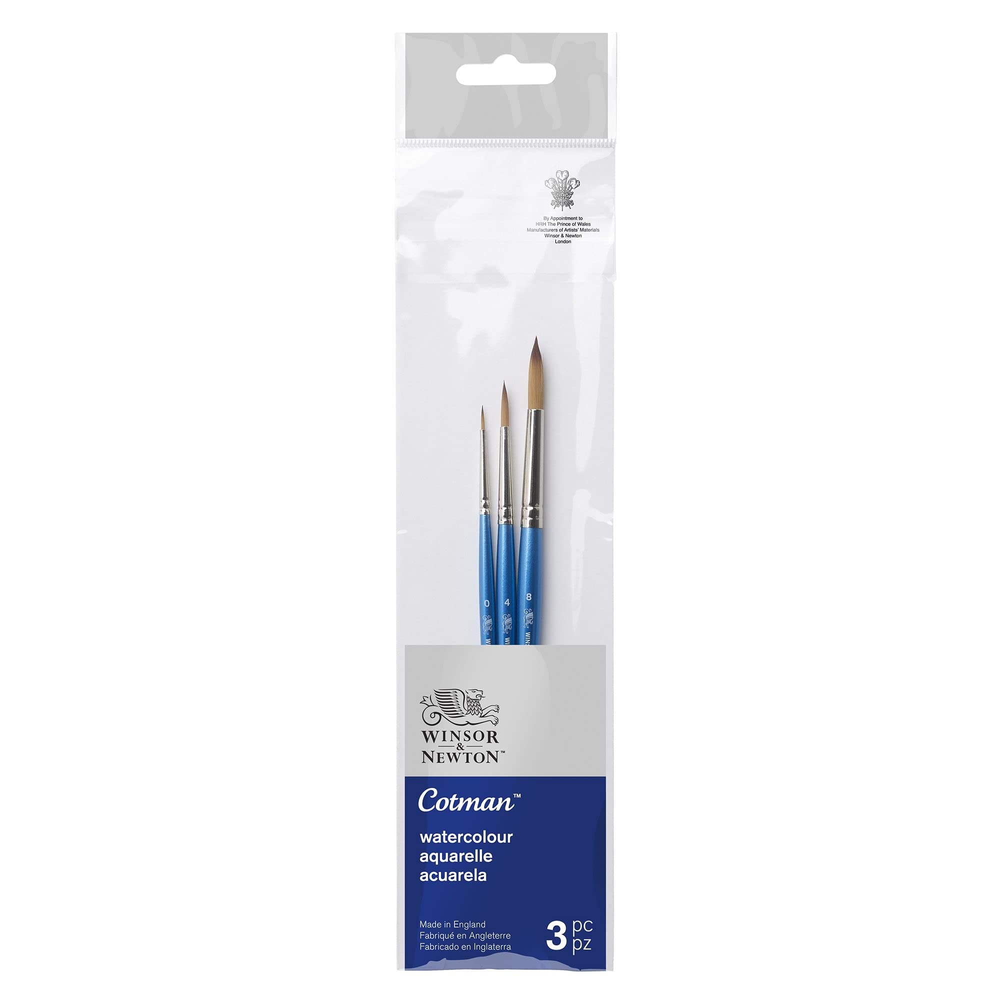 Cotman Watercolor Brush Set, 3-Brush Set #2
