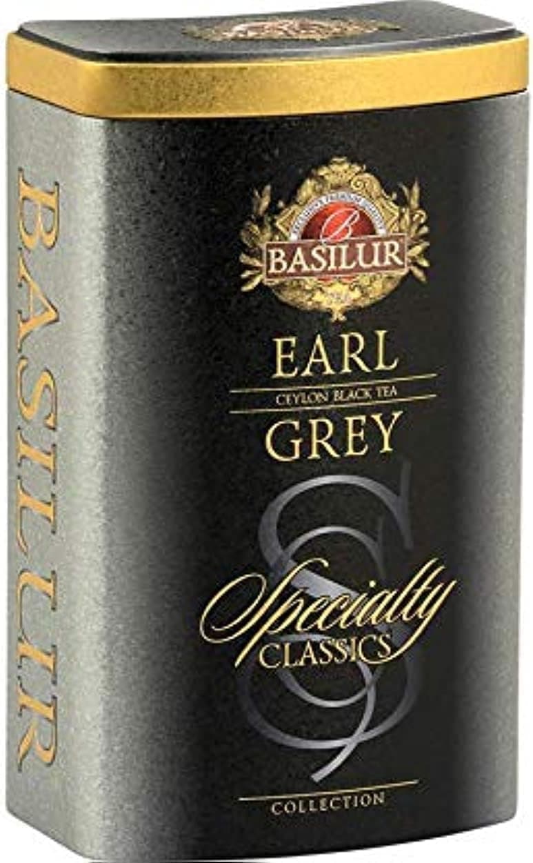 Basilur Specialty Classics Earl Grey Loose Black Tea 1 Pack of 100g Caddy