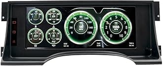 7006 Invision Direct Fit Digital Dash LCD 95-98 Chevy Truck, Black